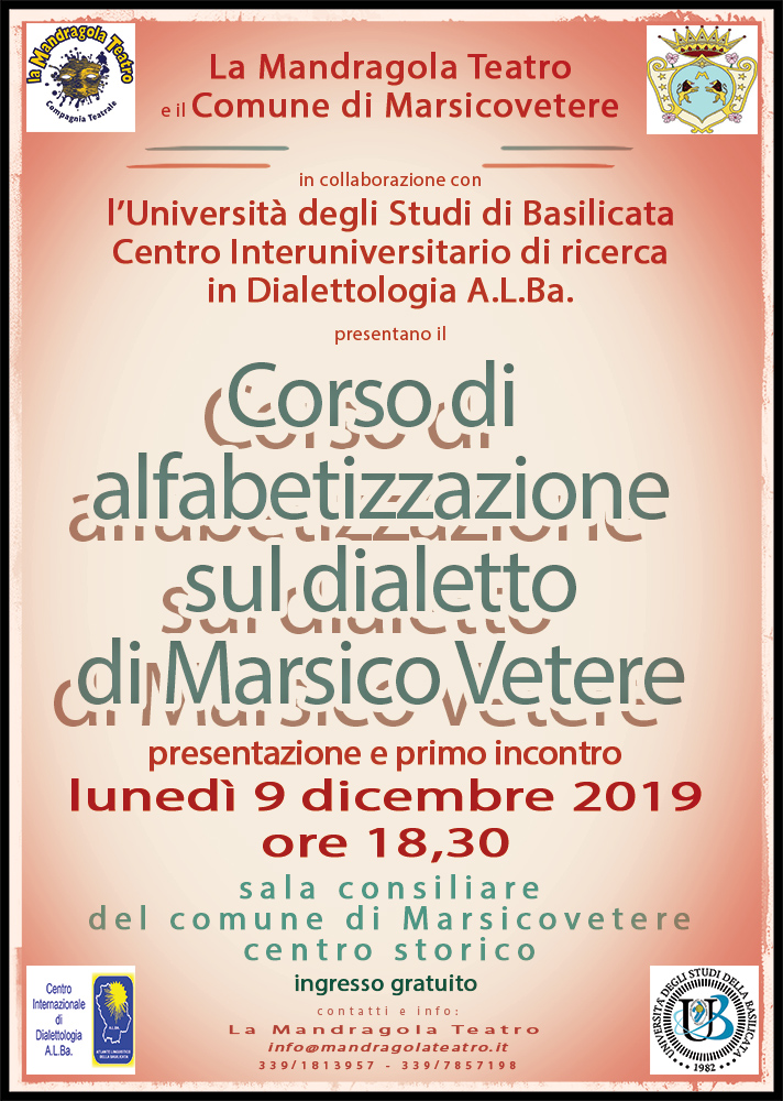 Corso di alfabetizzazione sul dialetto di Marsico Vetere