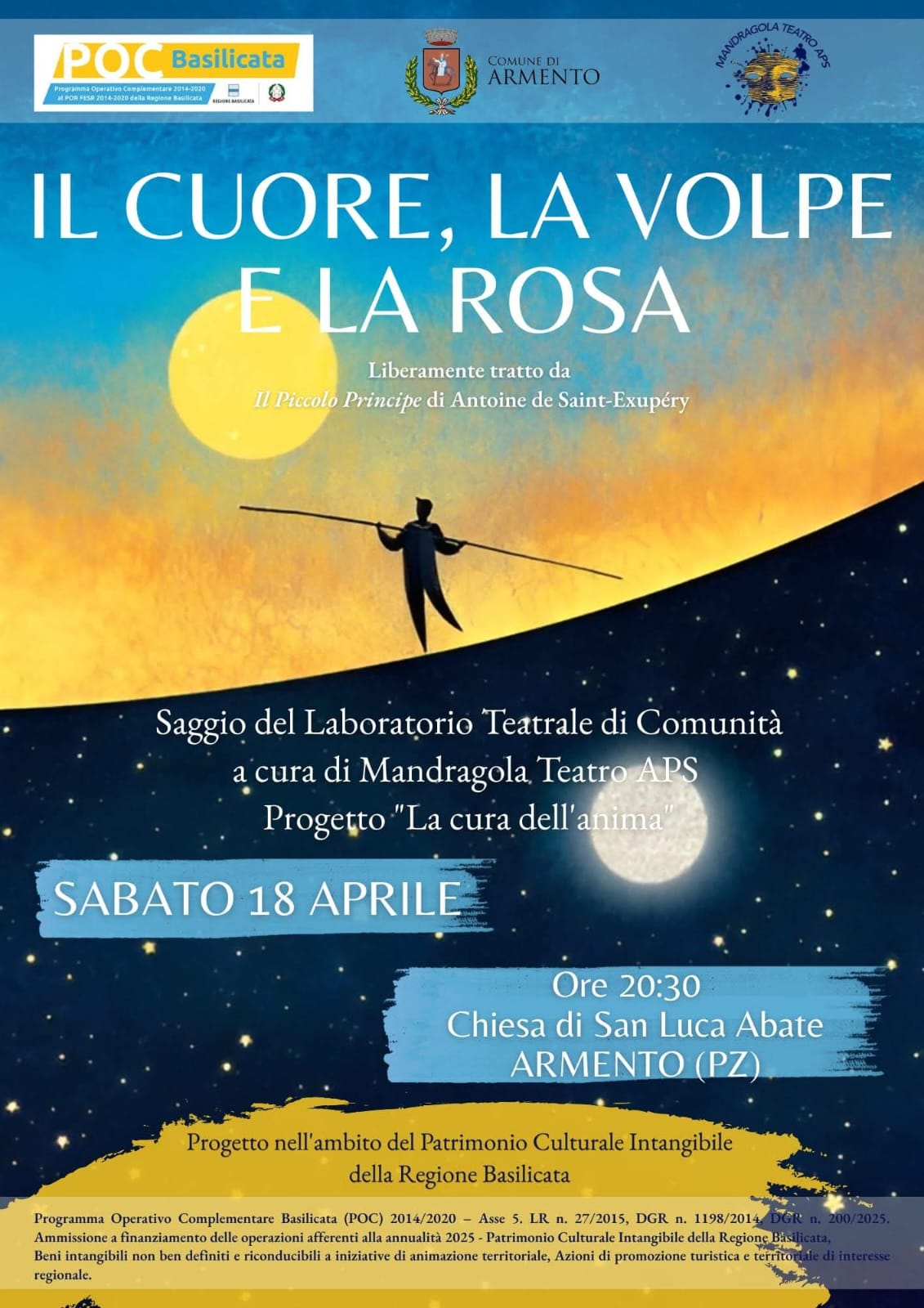 Manifesto "Il cuore, la volpe e la rosa
